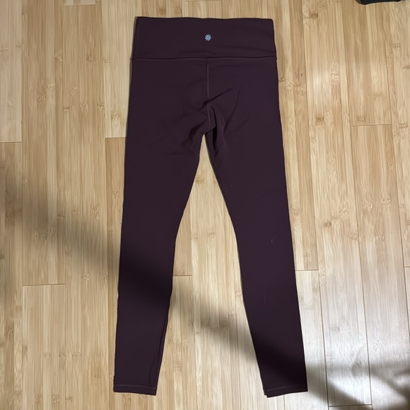 Athleta Deep Burgundy Leggings sz S - Picture 3 of 5